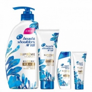海飞丝 洗护套装致美水润（去屑洗发水450ml+护发素200ml）
