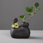 宇轩 紫砂禅意花插