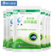 川晶 无碘食盐 350g*6袋 不添加抗结剂