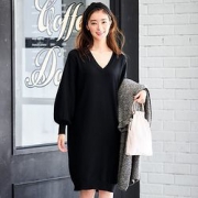 UNIQLO 优衣库 400419 女款美利奴混纺连衣裙    99元