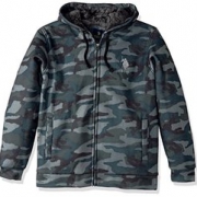 U.S. Polo Assn. 男仿羊羔绒卫衣