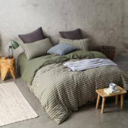 网易严选 全棉针织条纹四件套 1.5m 200*230cm+凑单品