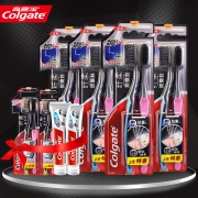 Colgate 高露洁 纤柔备长炭牙刷12支+牙膏40g*2支