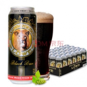 必囤年货：BRAUNSCHWEIGER 博瑞狮 黑啤酒 500ml *24听 *2件
