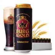 必囤年货：BURGGOLD 金城堡 小麦啤/黑啤 500ml *24听 *2件