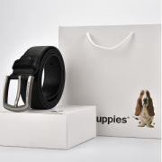 美国 暇步士 Hush Puppies 男士真皮针扣皮带 礼袋装