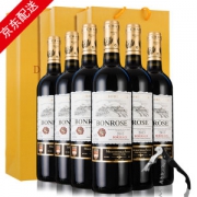 法国原瓶进口 宾露酒庄 干红葡萄酒 750ml *6瓶 波尔多AOC级 送礼袋