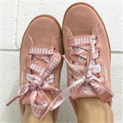 限尺码，PUMA 彪马 VIKKY PLATFORM RIBBON 女士真皮丝带板鞋