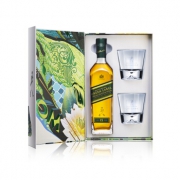 尊尼获加（JOHNNIE WALKER）  绿牌 15年调配型苏格兰威士忌 750ml（Tristan Eaton限量版礼盒）
