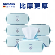 德国 安慕斯 Anmous 婴儿手口专用湿巾 80抽*12包 RO直饮水 每一张都是毛巾