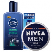 NIVEA 妮维雅 型男护肤洁面套装（男罐75ml+抗黑头水龙卷150ml+小蓝管10g） *2件