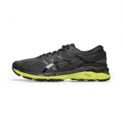 asics 亚瑟士 GEL-KAYANO 24 tjg958-9085 男士慢跑鞋 黑X闪绿
