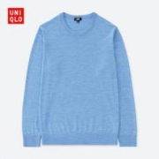 UNIQLO 优衣库 400623 男士美利奴圆领针织衫