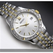 Seiko 精工 Crystal Dress 系列 SUR732 女士镀金时装手表