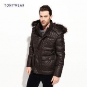 台湾 汤尼威尔 Tony Wear 男毛领羽绒服