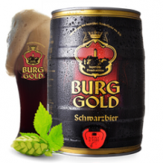 PLUS会员！BURGGOLD 金城堡 黑啤酒 5L   折42元/桶