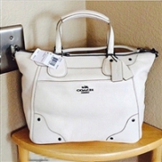 COACH 蔻驰Grain Leather Mickie Satchel女士真皮单肩包/手提包