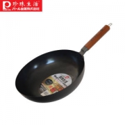 日本进口 珍珠生活 高纯铁 炒锅 30cm