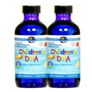 Nordic Naturals挪威小鱼 婴幼儿深海鳕鱼油DHA草莓口味 119ml*2瓶