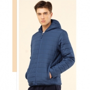 佐丹奴 简约修身连帽棉服外套