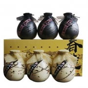 天猫商城：越雕 冬酿春造 二十年陈酿半甜花雕酒500ml*6瓶装 送酒具一套