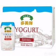 德国进口，SUKI 多美鲜 原味常温酸奶 200g*12