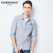 马克华菲（Mark Fairwhale）      男士刺绣长袖衬衫
