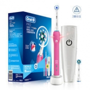 Oralb 博朗 欧乐B 2000 3D声波智能电动牙刷(粉色） 内附2刷头
