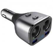 现代 汽车载充电器 一拖三点烟器