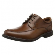 直降￥190，40码 Rockport 乐步 Essential Details II 男士真皮防水皮鞋 V81485 棕色