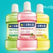 三金西瓜霜 清香鲜果漱口水 500ml*3瓶