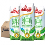 Anchor 安佳 轻欣纯牛奶超高温灭菌脱脂牛奶250ml*24原箱装