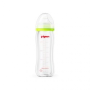 拼单好价！pigeon 贝亲 自然实感宽口径玻璃奶瓶 240ml 配L奶嘴   63.3元（满减+用券）