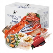 海朴 9种进口海鲜大礼包 4.3kg 有波士顿龙虾/金枪鱼刺身