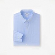 UNIQLO 优衣库  精纺弹力修身提花衬衫(长袖)193840