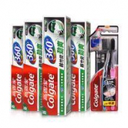 0点开始： Colgate 高露洁 360韩竹炭劲爽牙膏180g*4件 + 炭旋丝牙刷*2件