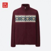UNIQLO 优衣库 401753 男士印花摇粒绒夹克