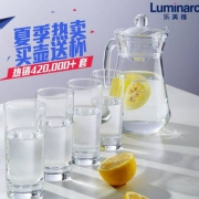 乐美雅 凉水壶五件套（1壶4杯）2款