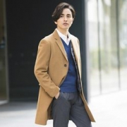 春上新：UNIQLO优衣库 男士羊毛羊绒混纺长款大衣