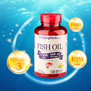 PipingRock Omega3 深海鱼油软胶囊1200mg*120粒