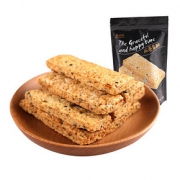 酥脆可口# 福吉佳 咸蛋黄酥性饼干千层酥120g