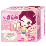 七度空间 少女系列绢爽超薄日用245mm10片装