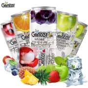世界最好喝饮料之一 运得 Ginter 350ml*6 透明罐装 马来进口