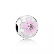 PANDORA 潘多拉 792087PCZ 925银+珐琅 木兰花镂空串珠 +凑单品 251.9元包邮（双重优惠）