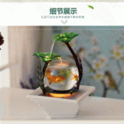 金鹭鲤 家居小型流水鱼缸摆件