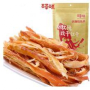 限浙江、上海：百草味 海鲜零食 鱿鱼条 80g