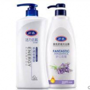好迪男女士去屑止痒洗发水沐浴露家庭套装750ml+600ml