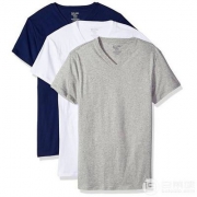 Original Penguin 企鹅牌 男士纯棉修身V领T恤3件套 Prime会员凑单免费直邮含税