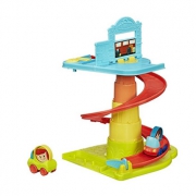 Hasbro孩之宝 Playskool儿乐宝 便携系列旋转轨道车库