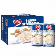 银鹭 牛奶花生复合蛋白饮品整箱370g*12罐